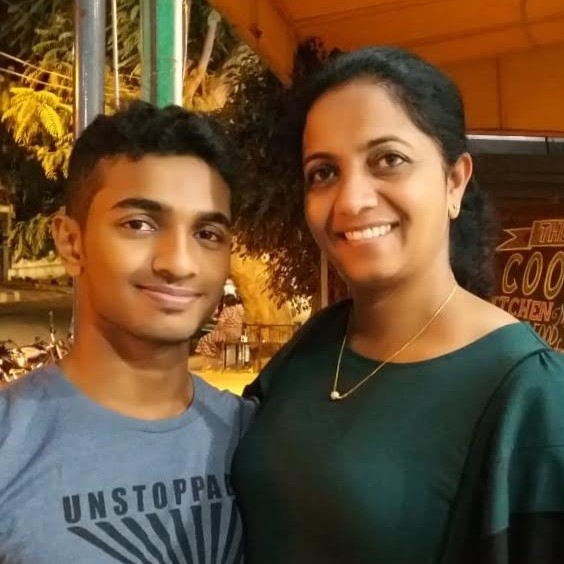 Seeba Manoj and her son